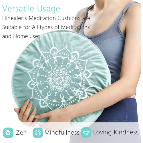 Hihealer Meditation Cushion, Traditional Tibetan Velvet Meditation Pillow COLOR ?