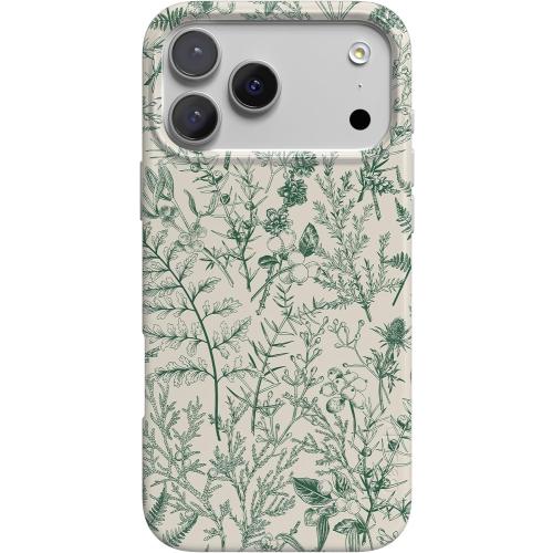 Casely iPhone 17 Pro Case | Sage Garden | Green Floral | Compatible with MagSafe | Classic Ultra Slim Design