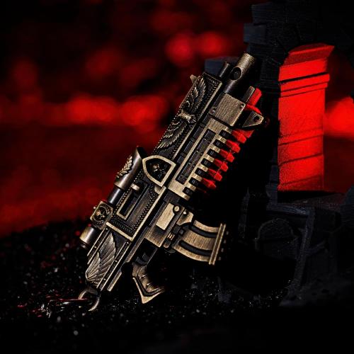 Starforged Compatible with Warhammer40K Master-Crafted Bolster Keychain Keyring 1PC