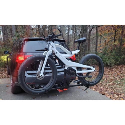 FORWODE Hitch Mount Bike Rack Fits 2 X 80 lbs Bicycle, Platform Bike Rack for Car SUV Truck, Quick Relesed, Foldable Wobble Free, Boat TypeTtire Holder, Locking Hitch, 2 Inch Receiver