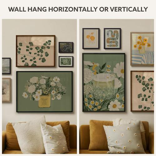 Opposite Wall Aluminium Metal Picture Frame, 16x20 in. | 41x51 cm Gold Sleek Matte, Lightweight, Shatterproof and Durable, Perfectly Crafted for Picture, Poster, Photo and Collage Displays