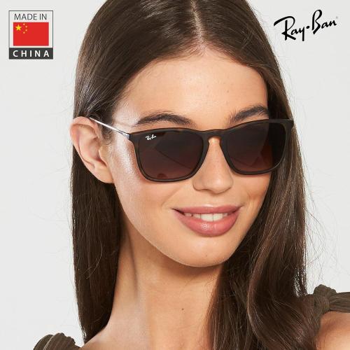 Ray-Ban RB4187 CHRIS Square Shaped Sunglasses for Men & Women with Official RAYBAN Eyewear