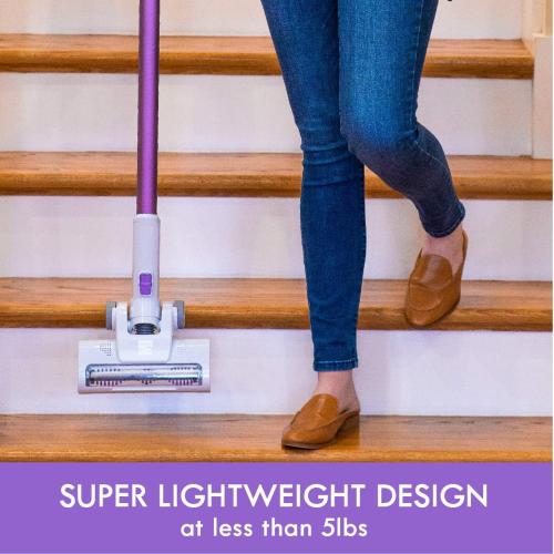 Kenmore 21.6V Lightweight 2-in-1 Vacuum, Hybrid, HEPA Filter, Lithium Ion Battery, 2-Speed Settings, Combo Tool Cordless Stick Vac, Purple
