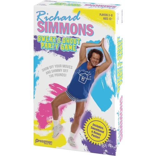 Pressman Richard Simmons: Sweat & Shout Party Game - The Show Off Your Moves & Shimmy Off The Pounds Game