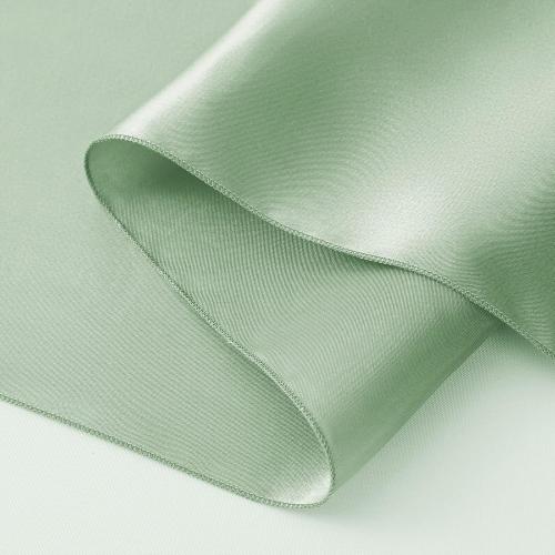 Horbaunal 2 Pack Sage Green Satin Table Runner 12 x 108 Inch