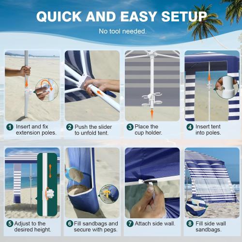 Rhino Valley Beach Cabana, 8 * 8FT