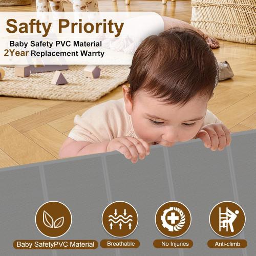 Upgraded 200 inch Retractable Baby Gates Extra Wide with Reinforced Strip Design to Prevent Crawling Through, 42 Extra Tall Outdoor Retractable Gates, 16 FT Retractable Garage Gate