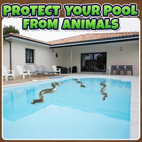 Inflatable Fake Snake Toys (3 Pack) - 39 Inch Blow Up Snakes for Pool Floats, Jungle Party, Rainforest, Reptile & Safari Theme, Inflatable Animal Party Decorations & Supplies
