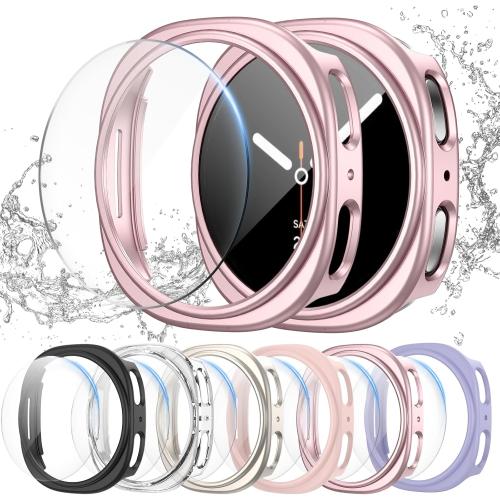 6 6 Pack for Samsung Galaxy Watch 8/9 40mm Screen Protector Case