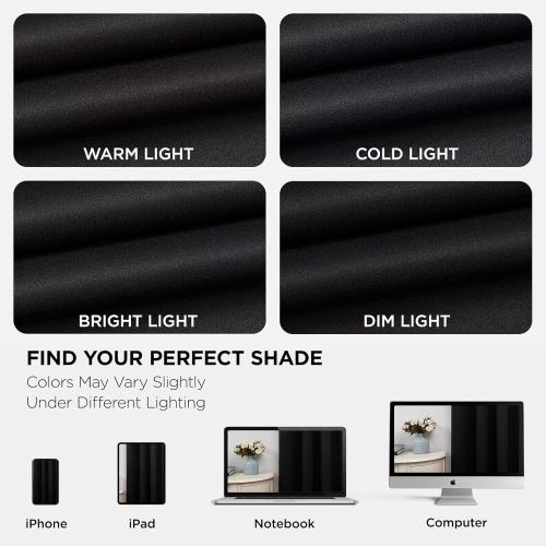 Joydeco Blackout Curtains for Bedroom 95 Inch, Black Curtains with Grommets, Noise Reducing Energy Saving Wrinkle-Free Thermal Insulated & Room Darkening Drapes for Living Room, 2 Panels