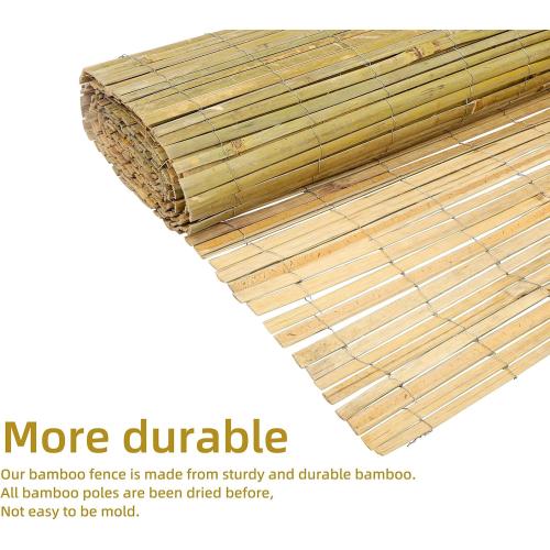 Natural Bamboo Slat Screening, 4ft x 13ft Bamboo Fence Panel | Ideal for Garden Privacy Screening and Indoor or Outdoor Use (Approx. 1.2m x 4m)