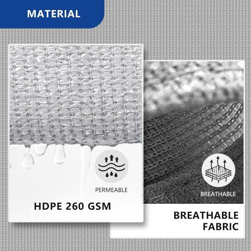 Triangle 32' x 32' x 32' White Sun Shade Sail Canopy Awning for Patio Backyard Lawn Garden Outdoor Activities Grade UV Block Mesh Netting, We Can Make Custom Sizes