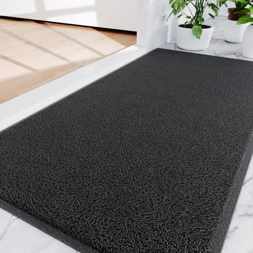 Amyracel Front Door Mat Indoor Outdoor Entrance, 48 x 72 All-Season Waterproof Doormat for Enterway, Heavy Duty Commercial Floor Mat, Fade Resistant, Rubber Back, Low Profile, Easy Clean
