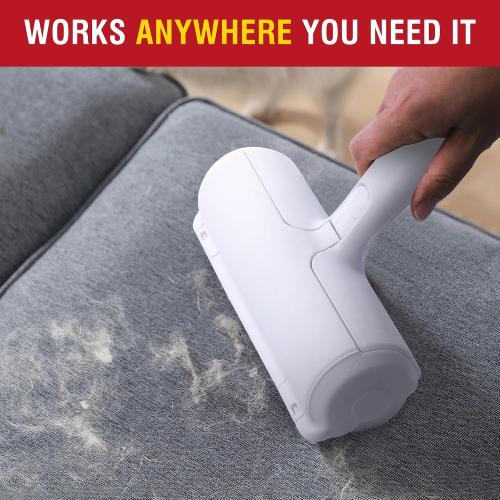 Upgrade Pet Hair Remover and Reusable Lint Roller - Cat and Dog Hair Remover for Furniture, Couch, Carpet, Clothing and Bedding - Portable, Multi-Surface