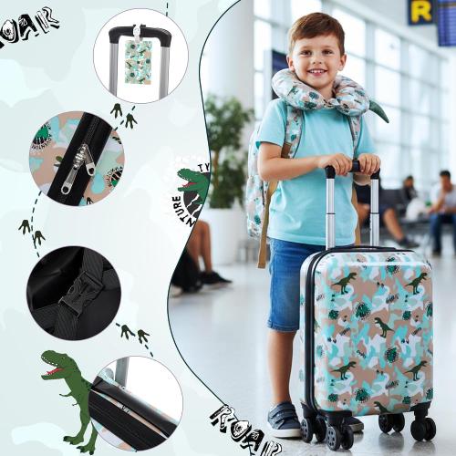 Rosamo 16’’ Kid’s Luggage Set with Spinner Wheels, Hardside with Suitcases,6 Piece