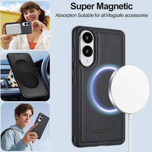 HAII for Samsung Galaxy S25 Edge 2025 Case, 2 in1 Multifunctional Detachable Wallet Phone Case for Men Women with RFID Blocking Wrist Strap Shockproof Protective Case for Galaxy S25 Edge (Black)