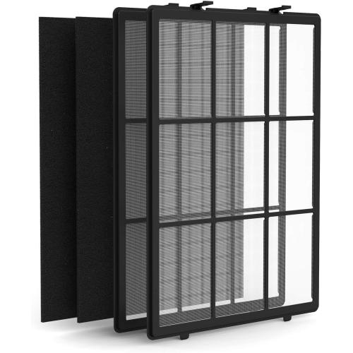 SAKEGDY 115115 HEPA Replacement Filter A Compatible with Winix PlasmaWave C535 5300-2 5000 Air Cleaner Purifier, 2 Washable PreFilter 2 Activated Carbon Filter