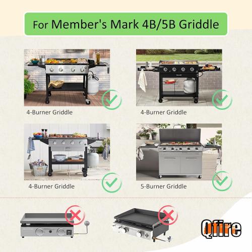 Drip Pan Liners for Members Mark 4-Burner Outdoor Flat Top Grill,Grease Tray Liners for Sams Club 36 inch Pro-Series 5-Burner Gas Griddle/Charbroil 28 Versa-Tile 5-in-1 Cooking Station