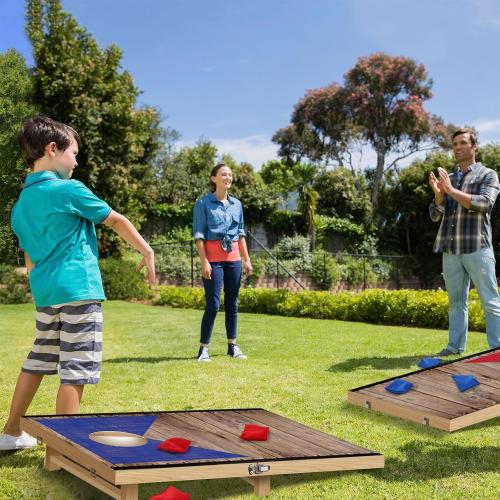 Portable Cornhole Board Set with Bean Bags 2 ft x 1 ft or 3 ft x2 ft or 10.16 * 5.04 Inch Foldable Corn Hole Games for Adults and Kids Indoor or Outdoor Corn Hole Toss Games Backyard Tarvel