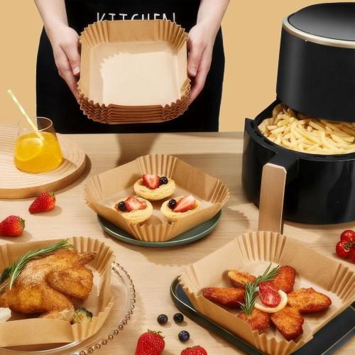 Small Air Fryer Liners Disposable 2 Qt for COSORI 2.1 Qt Air Fryer, Parchment Paper Baking Sheet Mini Air Fryer Liners