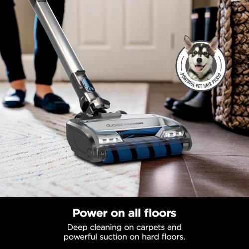 Shark IZ462H Vertex Ultra Lightweight Cordless Stick Vacuum with DuoClean PowerFins, Crevice, Pet Multi-Tool, Anti-Allergen, Brush, Removable Handheld, Flex, 60 min Runtime, Blue, MultiFLEX
