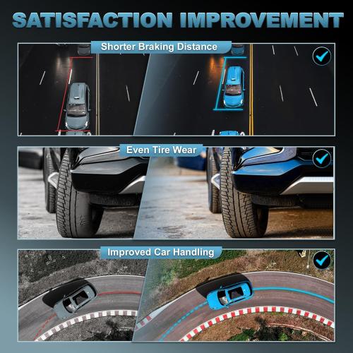 2PCS Front Air Struts Suspension Spring Shock Assembly Compatible for 2011 2012 2013 2014 2015 2016 Jeep Grand Cherokee 68029903AE 68029902AE Driver and Passenger Side