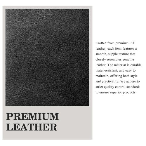 CoBak Premium Server Book - 5.12 x 7.91 Waiter Wallet Organizer in High-Quality Leather, with 8 Pockets, Magnetic Pocket, Zipper Pouch, Pen Hook & Magnetic Closure.Fits Apron Pocket.