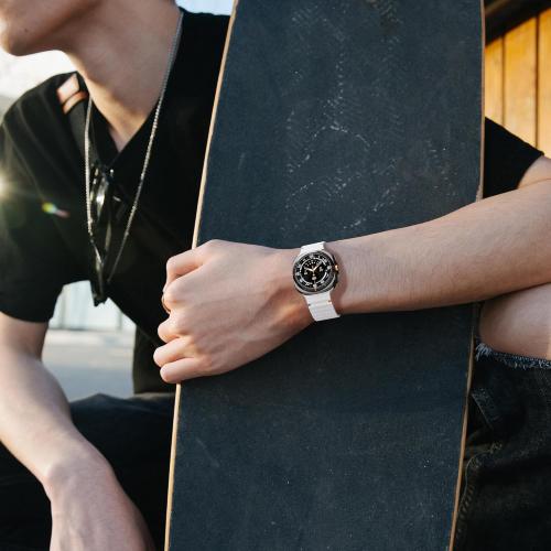 Sport Silicone Band for Samsung Galaxy Watch Ultra Bands 47mm for Men Women, Soft Breathable Waterproof Rubber Replacement Strap for Samsung Galaxy Ultra 2(2025)/Ultra(2024) Watch Band 47mm