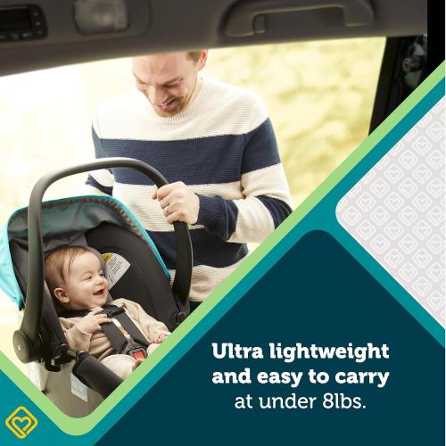 Safety 1st OnBoard FLX Infant Car Seat with Base, Lightweight Baby Car Seat for Travel, Monument 4