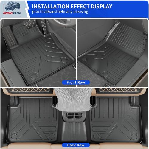 Rongtaod Floor Mats Compatible with 2023 2024 2025 2026 Mazda CX50 Cargo Mat Cargo Liner Trunk Mat Trunk Liner Back Seat Cover Protector CX-50 Accessories (Floor Mats Trunk Mat Backrest Mats)