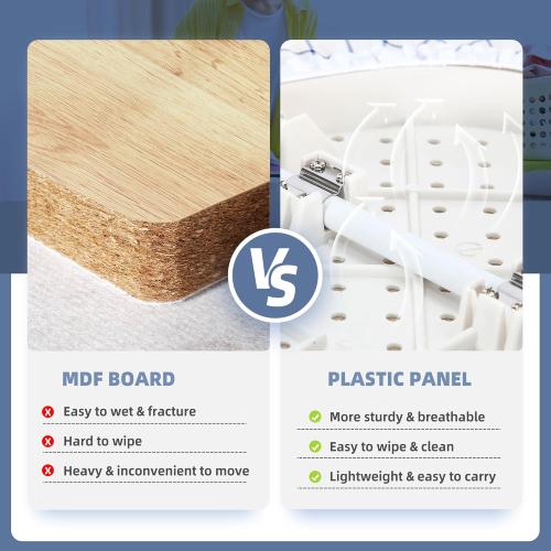 STORAGE MANIAC Tabletop Ironing Board with Folding Legs, Extra Wide Countertop Ironing Board with Cotton Cover, Portable Mini Ironing Board for Sewing, Craft Room, Household, Dorm, White