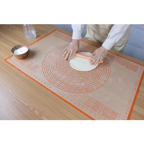 Silicone Pastry Mat 36'' By 24'' Extra Large Baking Mat with Measurements for Dough Rolling, Kneading Board, Kitchen Counter Mats for Dough, Pastry, Fondant, Pie Crust, Cookies, Bread, Pasta, Pizza