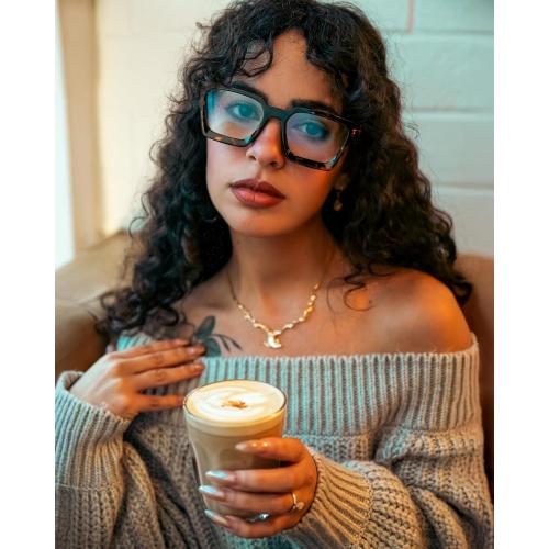 VISOONE Blue Light Blocking Glasses with TR90 Rectangle Frame and Chic Preppy Look for Women Men RIVER