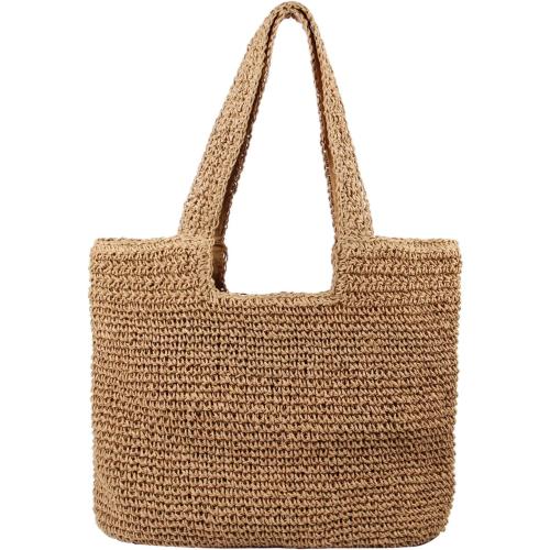 Freie Liebe Straw Beach Bag for Women Summer Woven Tote Bag Shoulder Handbags