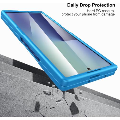 Foluu Slim Fit Case for Samsung Galaxy Z Fold 7, with Front Built-in Screen Protector, Ultra Thin Matte PC Protective Cover for Samsung Galaxy Z Fold7 5G 2025 (Blue)