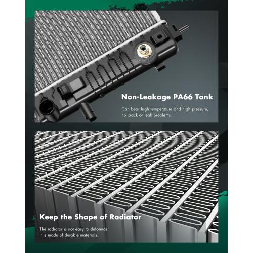 SCITOO 13328 Radiator Fit 2014-2015 for Chevrolet for Impala 2.5L 2013-2015 for Chevrolet for Malibu 2.0L 2013-2015 for Chevrolet for Malibu 2.5L