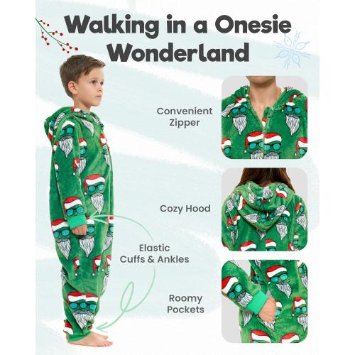Size XL The Big Softy Family Christmas Onesies Adult & Kids - Christmas Onesies Pajamas - Christmas Kid & Adult Onesie Pajamas