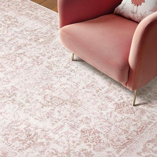 Rugxara Washable Area Rug for Living Room & Bedroom, Rugs for Women, Non Slip, Durable Low Pile Carpet, Vintage Carpets for Office, Dining Room, Kids Room and Farmhouse
