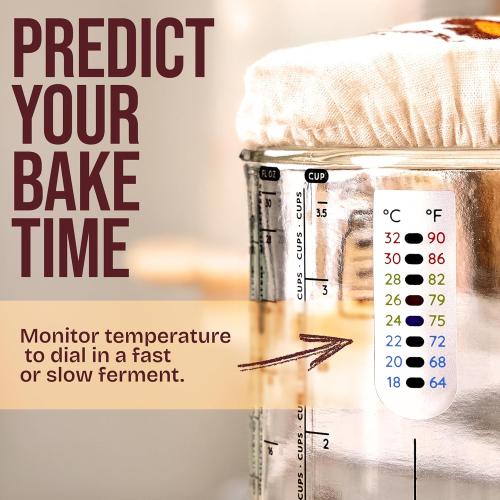 Superbaking Sourdough Starter Jar, Beginner Sourdough Starter Kit, 34oz Wide Mouth Sour Dough Glass Jar with Guides & Recipes, Sourdough Bread Baking Supplies, Sourdough Container Crock