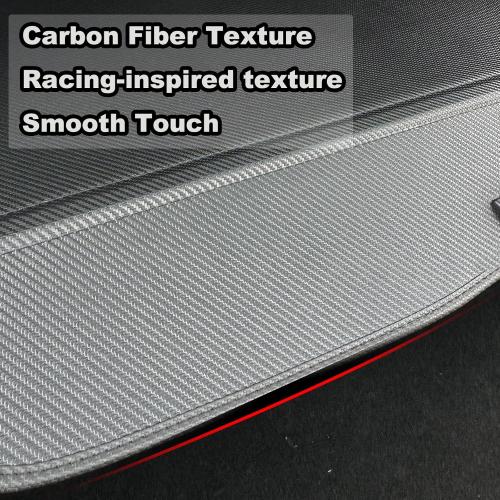 Cargo Cover for 2020-2024 Kia Seltos Accessories,(Carbon Fiber Texture) Retractable Trunk Cover Fits for Kia Seltos 2020-2024 Accessories Rear Trunk Security Protector