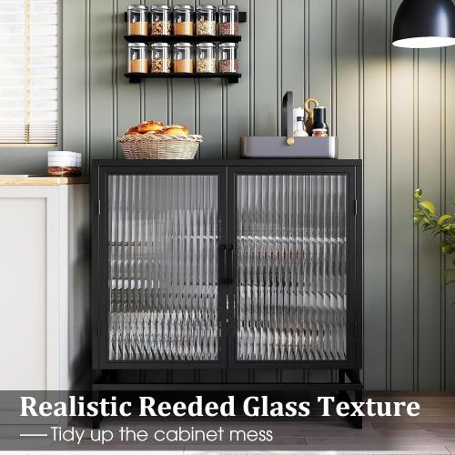 Beautyhero Adhesive Reeded Glass Window Privacy Film, Shatterproof Fluted Frosted Glass Clings, Waterproof 3D Decorative Window Coverings for Bathroom, Cabinet, Front Door, 35.4 x 78.7 Inch