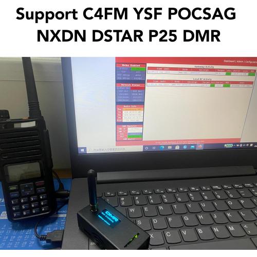 AURSINC 2025 Upgraded V1.5.2 MMDVM Hotspot Spot Radio Station WiFi Digital Voice Modem Work Contained with Raspberry Pi Zero 2W, Supports C4FM YSF POCSAG NXDN DSTAR P25 DMR, Pi-Star/WPSD