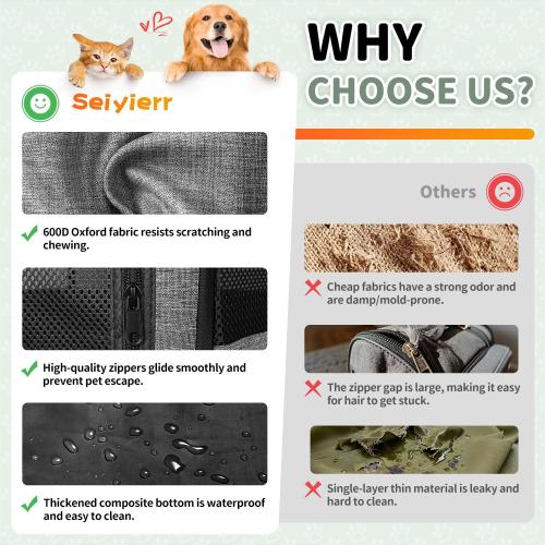 Dog Playpen, Portable Pet Playpen, Puppy Playpen, Cat Playpen with Carrying Case, Dog Playpen for Small Dogs Indoor/ Outdoor, Removable Mesh Shade Cover