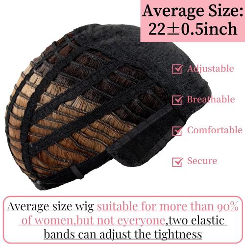 RENERSHOW Medium Length Bob Wigs for White Women Layered Blonde Highlight Straight Pixie Bob Wig with Bangs Heat Synthetic Natural Daily Party Wig 12inch Average Size Wig