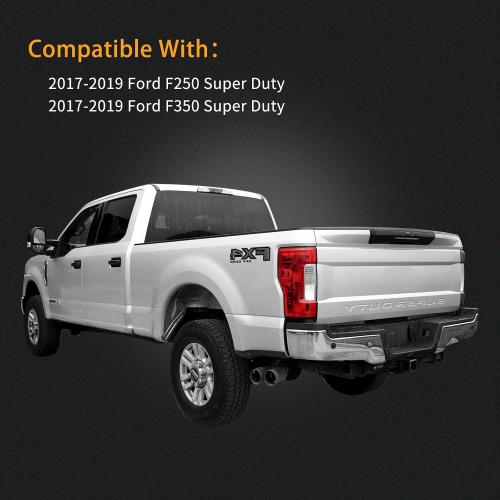 Left Tail Light Compatible With 2017-2019 Ford F-250 F-350 Super Duty | Rear Brake Lamps Replacement Taillights (w/o Blind Spot) (w/o LED)