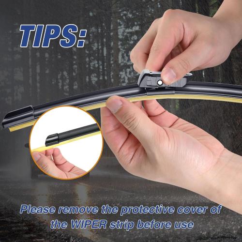 22 22 Wiper Blades Replacement for Chevy Silverado/GMC Sierra 2014 2015 2016 2017 2018 (Set of 2) Quiet and Durable Stable All-Season Windshield Wiper Blades