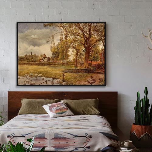 Metal Canvas Frame for 24x36 Oil Paintings, 1.5” Deep DIY Canvas Floater Frame for Portrait Landscape Prints Art Show Gallery Wall Home Office Living Room Decor (Black)