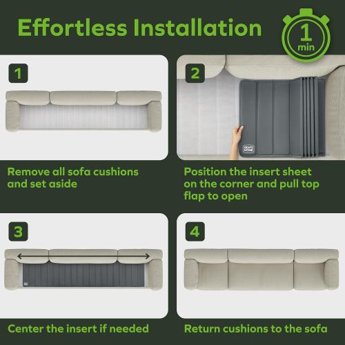 BEN'SHOME® Heavy Duty Couch Cushion Support Board – Instantly Repair Sagging Long Sofa Seat | 30 x 82-96 | .5 Furniture Grade Wood Under Cushions Insert, Anti-Slip, Extend Sofas & Couches Life