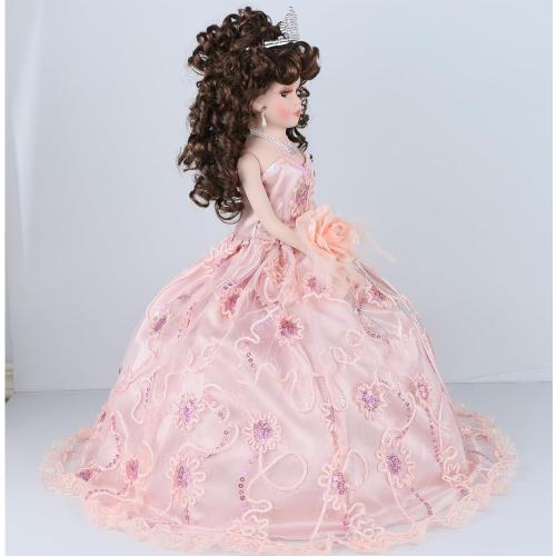 18” Quinceañera Last Doll with Umbrella Dress Stand – Última Muñeca Mis Quince Años Keepsake, Traditional Hispanic Mis 15 Doll, Ceremony & Table Centerpiece, Fully Accessorized KK18725-29 (Blush)