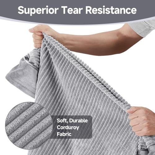 OhGeni Orthopedic Waterproof & Machine Washable Dog Bed for Small Pets, Suitable for Crates, Cat Mat with 25D Egg Crate Foam, Non-Slip Bottom & Removable Cover, 24 Inches(Gray)